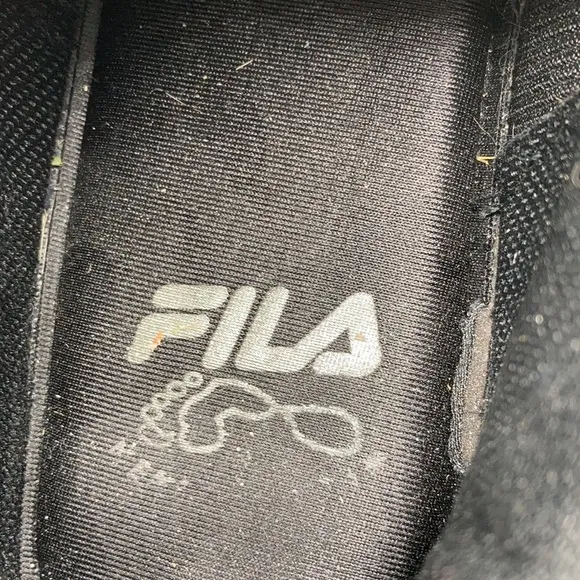 Fila Black Memory Foam Workshift Service Shoes