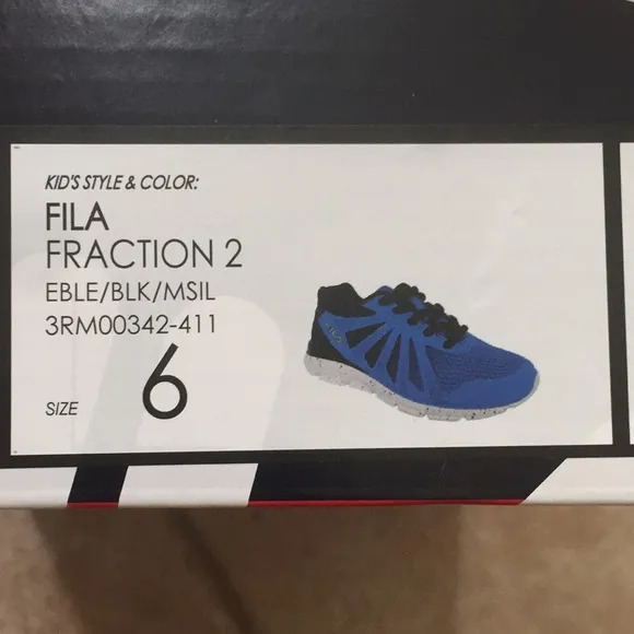 FILA Boys Fraction 2 Lace-Up Running Sneakers