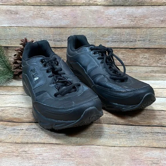 FILA Men's Memory Workshift Black Shoes Size: 12 EEEE