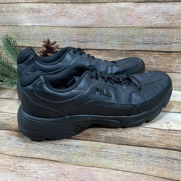 FILA Men's Memory Workshift Black Shoes Size: 12 EEEE