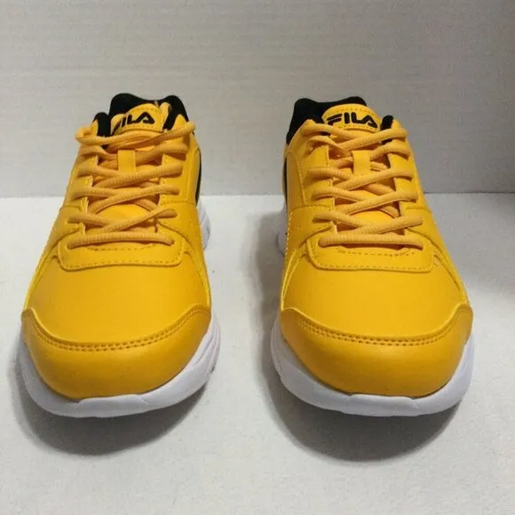 Fila Stirr Mens Yellow Mustard Lace Up Low Top Synthetic Upper Sneakers 9.5