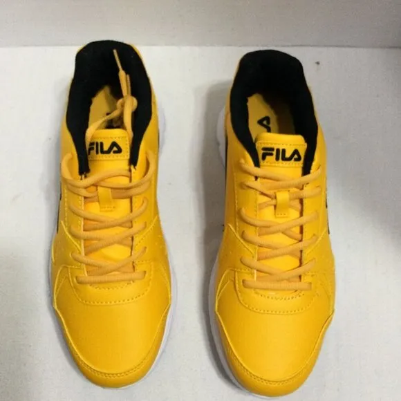 Fila Stirr Mens Yellow Mustard Lace Up Low Top Synthetic Upper Sneakers 9.5
