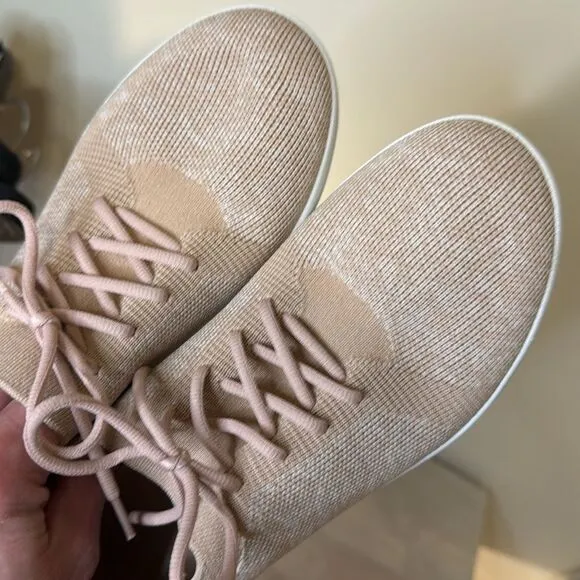 FitFlop F Sporty Flex Womens Sneaker Uberknit Shoe Size 7 1/2 Tan