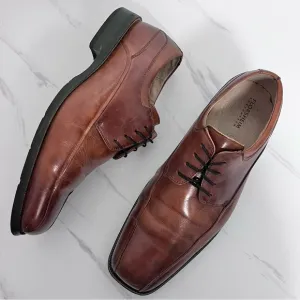 Florsheim Alverson Oxford Brown Leather Lace Up Dress Shoes Size 9