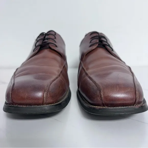 Florsheim Alverson Oxford Brown Leather Lace Up Dress Shoes Size 9