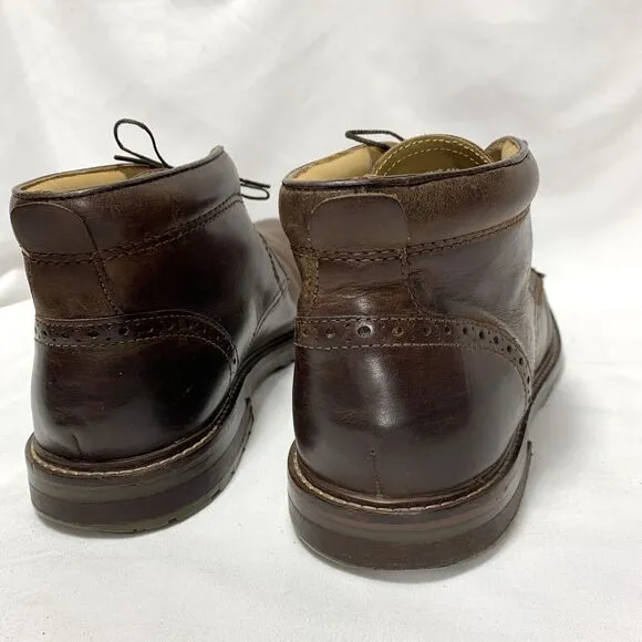 Florsheim Brown Leather Chukka Ankle Boots Men's Miller  Casual Shoes 10 D