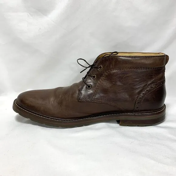 Florsheim Brown Leather Chukka Ankle Boots Men's Miller  Casual Shoes 10 D