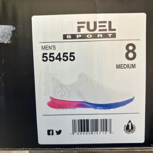 Footjoy 55455 Golf Shoes Sz 8 NIB