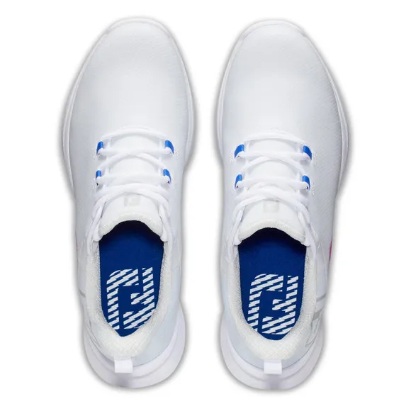 FootJoy Fuel Sport 90127 Sneaker Women's White Pink Spikeless Golf Shoes TF4149
