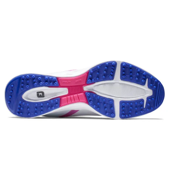 FootJoy Fuel Sport 90127 Sneaker Women's White Pink Spikeless Golf Shoes TF4149