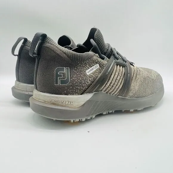 FootJoy Mens 10 Gray HyperFlex Golf Shoes Cleats Casual Comfort Athletic Sneaker