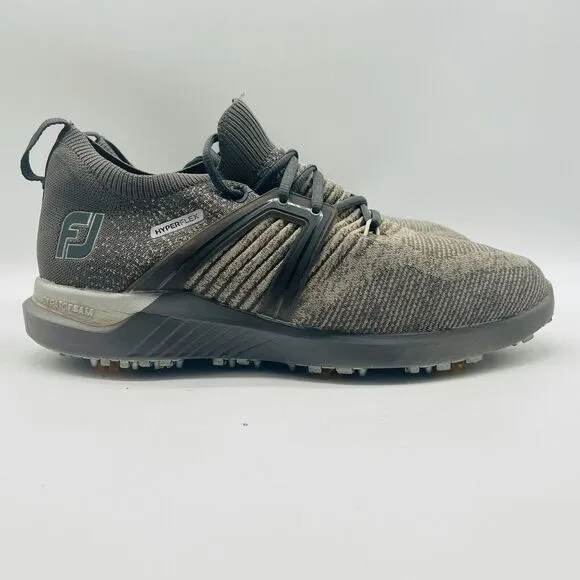 FootJoy Mens 10 Gray HyperFlex Golf Shoes Cleats Casual Comfort Athletic Sneaker
