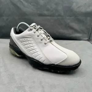 FootJoy Mens FJ‎ Golf Cleats Shoes Sport Leather 53197 Flex Zone White Size 9