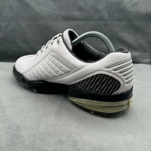 FootJoy Mens FJ‎ Golf Cleats Shoes Sport Leather 53197 Flex Zone White Size 9
