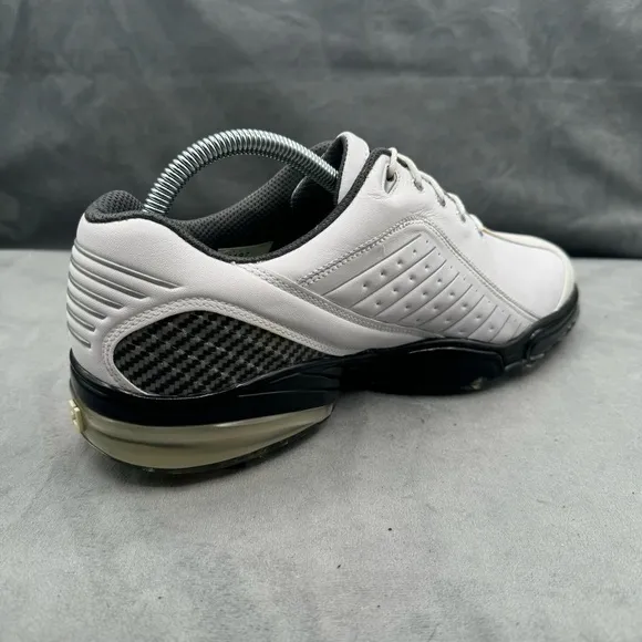 FootJoy Mens FJ‎ Golf Cleats Shoes Sport Leather 53197 Flex Zone White Size 9