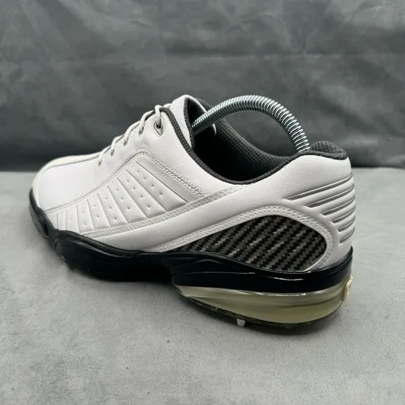 FootJoy Mens FJ‎ Golf Cleats Shoes Sport Leather 53197 Flex Zone White Size 9