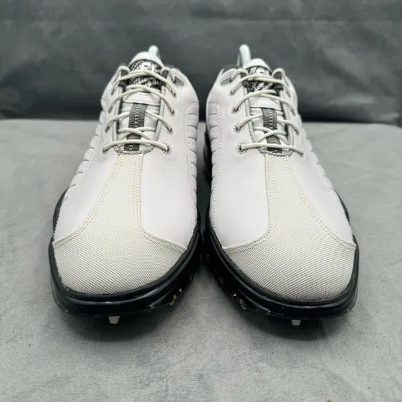 FootJoy Mens FJ‎ Golf Cleats Shoes Sport Leather 53197 Flex Zone White Size 9