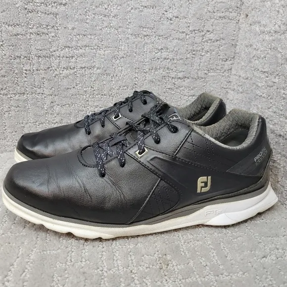 Footjoy Pro SL Carbon Men's Size 9.5 M Black Lace Up Sport Golf Shoes 53108