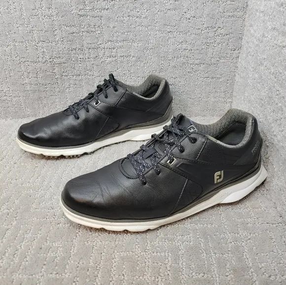 Footjoy Pro SL Carbon Men's Size 9.5 M Black Lace Up Sport Golf Shoes 53108