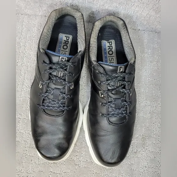 Footjoy Pro SL Carbon Men's Size 9.5 M Black Lace Up Sport Golf Shoes 53108