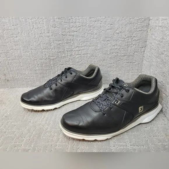 Footjoy Pro SL Carbon Men's Size 9.5 M Black Lace Up Sport Golf Shoes 53108