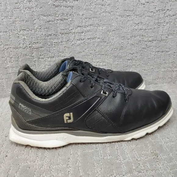 Footjoy Pro SL Carbon Men's Size 9.5 M Black Lace Up Sport Golf Shoes 53108
