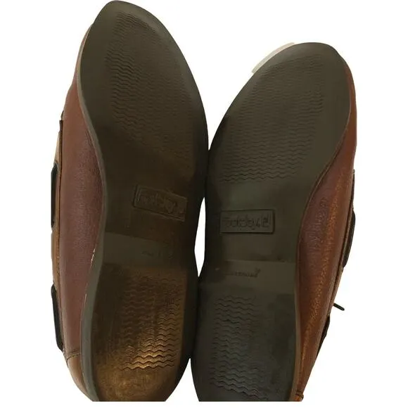 Footjoy Shoes Men's Size 9.5E Leather Cognac Brown Casual Lace Moccasin Loafers