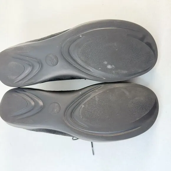 Footprints By Birkenstock Shoes Women’s US 10.5 EU41 Black Suede Casual Sneakers