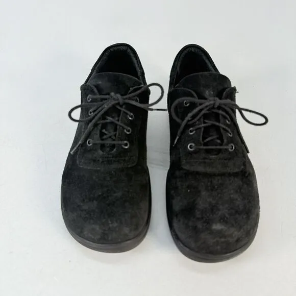 Footprints By Birkenstock Shoes Women’s US 10.5 EU41 Black Suede Casual Sneakers