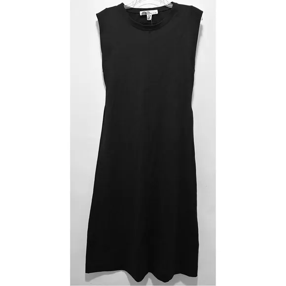Free People Beach Simone Midi Dress Black Medium NWT