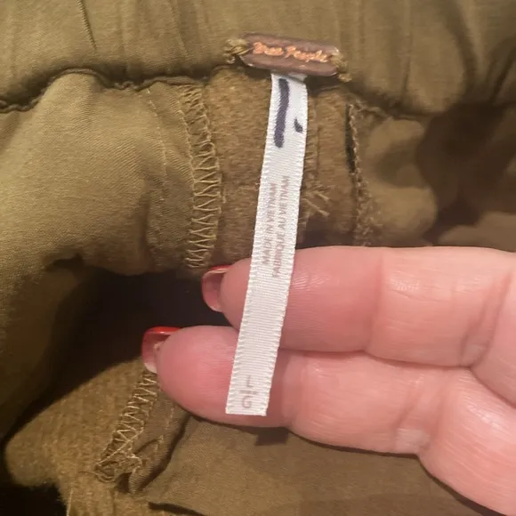 Free People Charli Wool Longline Cargo Shorts. Size Large. NWOT