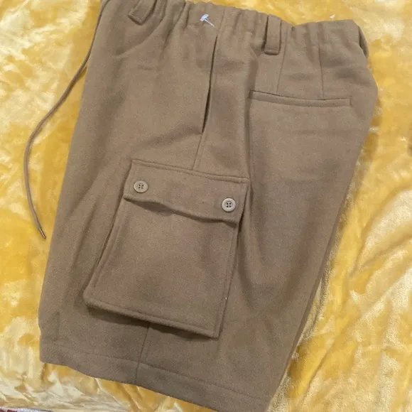 Free People Charli Wool Longline Cargo Shorts. Size Large. NWOT