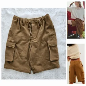 Free People Charli Wool Longline Cargo Shorts
