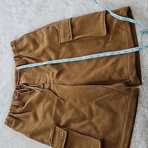 Free People Charli Wool Longline Cargo Shorts