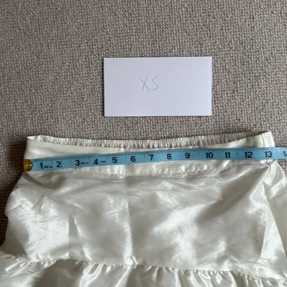 Free people Emery Drop-Waist Midi Skirt off white NWOT