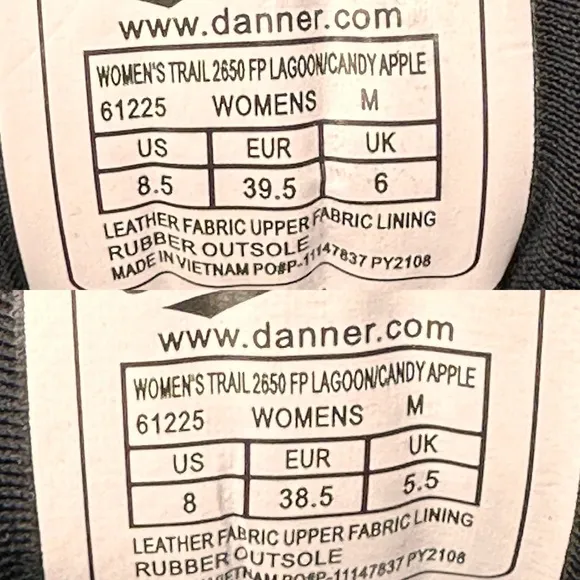 Free People FP Movement x Danner Trail 2650 Hiking Sneakers Lagoon/Candy Apple