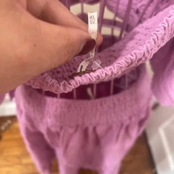 Free People Free People Pretty In A Bow Two Piece Set Sz XS