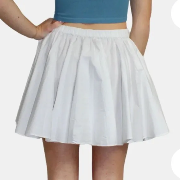 Free People Gaia Skirt white SIZE LARGE 1204