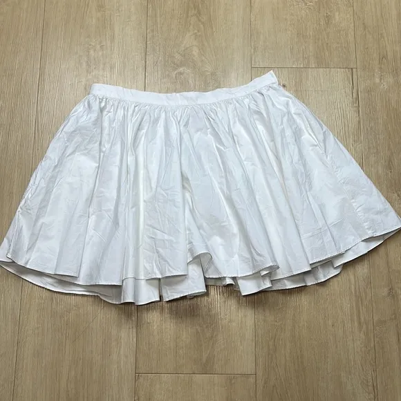 Free People Gaia Skirt white SIZE LARGE 1204