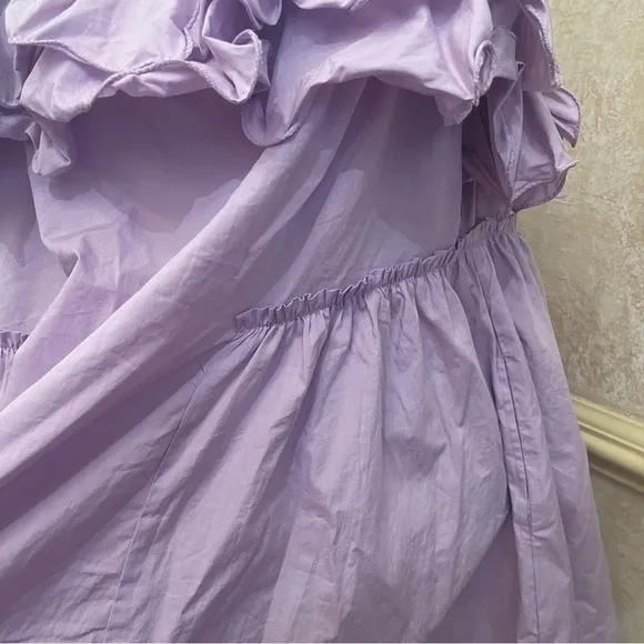 Free People Have A Thing For You Mini dress in Lavender Fields 100% Cotton Sz M