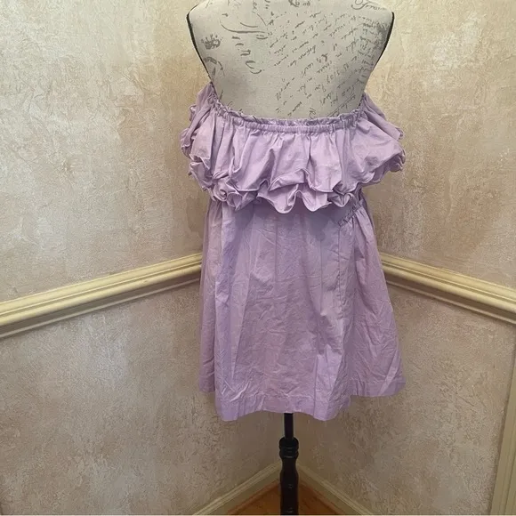 Free People Have A Thing For You Mini dress in Lavender Fields 100% Cotton Sz M