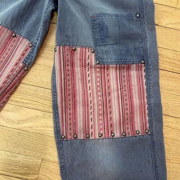 Free People La Vie Patched Pants NWOT Size 4 (Small)