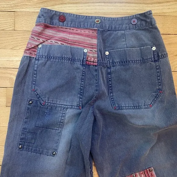 Free People La Vie Patched Pants NWOT Size 4 (Small)