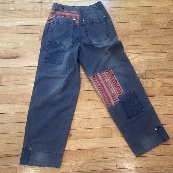 Free People La Vie Patched Pants NWOT Size 4 (Small)