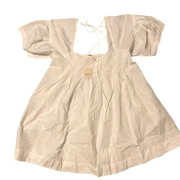 FREE PEOPLE Miss Me Mini White Sz M Ivory