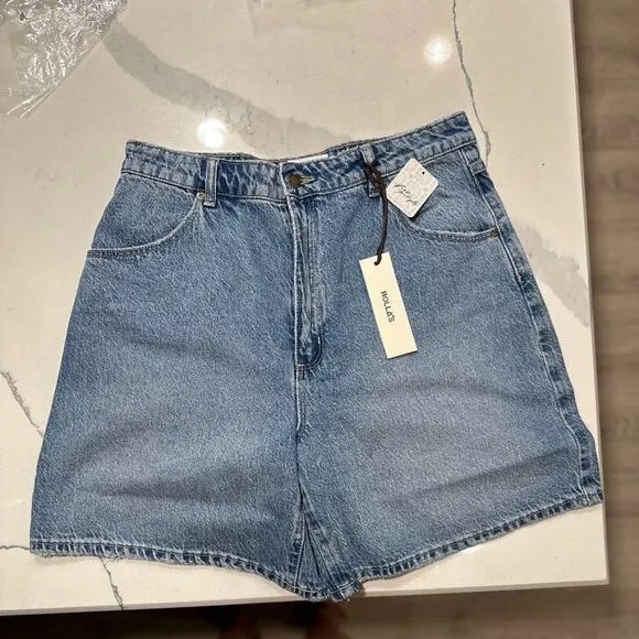 Free People Rolla's Mirage Long Shorts - Lt Blue - 31