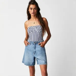 Free People Rolla's Mirage Long Shorts - Lt Blue - 31