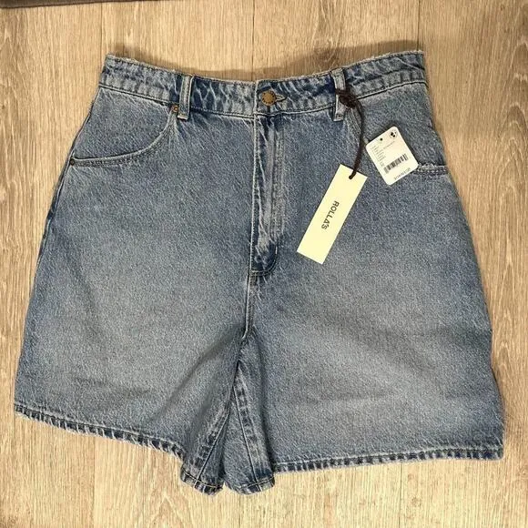 Free People Rolla's Mirage Long Shorts - Lt Blue - 31