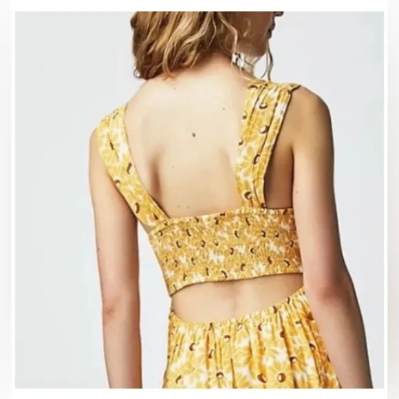 Free People / Rosalee Floral Midi Dress S. NWOT