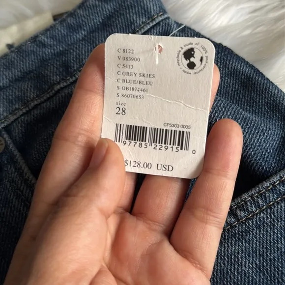 Free People We The Free Augusta Barrel Jeans Size 28